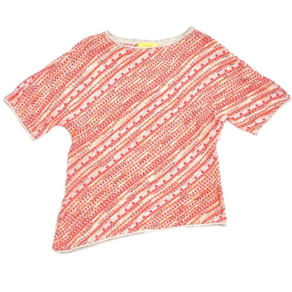 St. John Assymetrical Knit Blouse Top